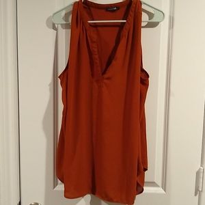 Paper moon burnt orange top